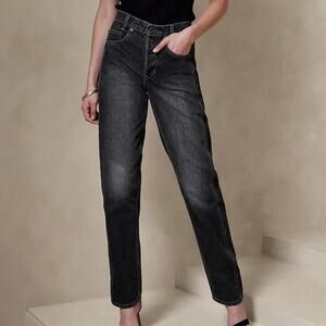 Banana Republic The Ranger Jean in Washed Black Size 26